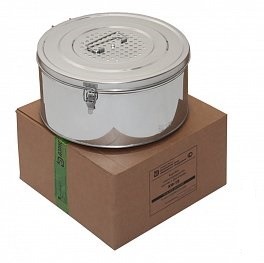 Коробка стерилизационная КФ-18 ДЗМО с фильтром - уменьшеная